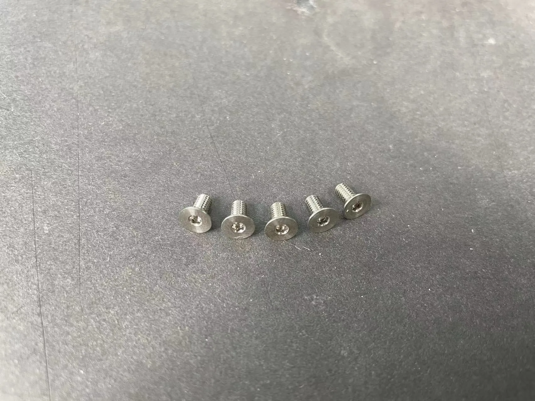 Titanium Flat Head Hex Socket - Machine (10 Pcs)