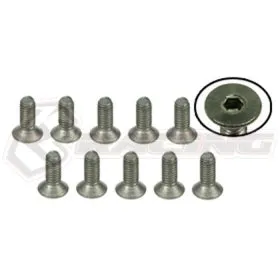Titanium Flat Head Hex Socket - Machine (10 Pcs)