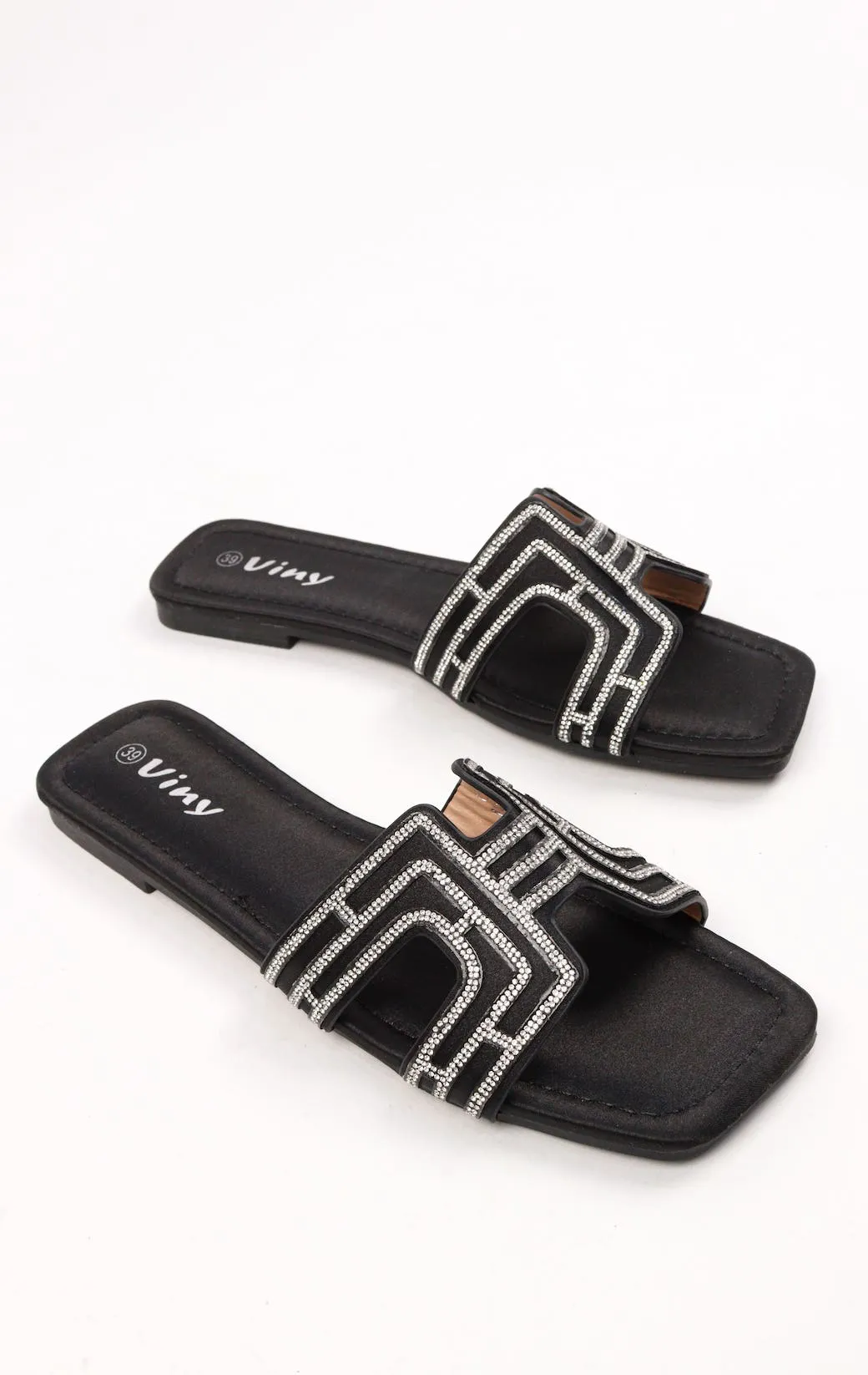 Viny - Women's Bling Flat Sandals