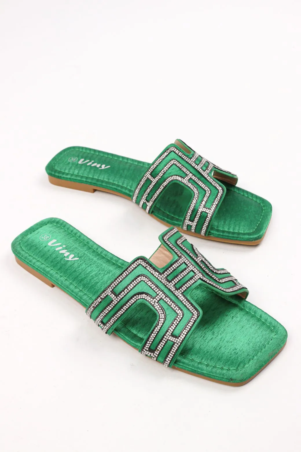 Viny - Women's Bling Flat Sandals