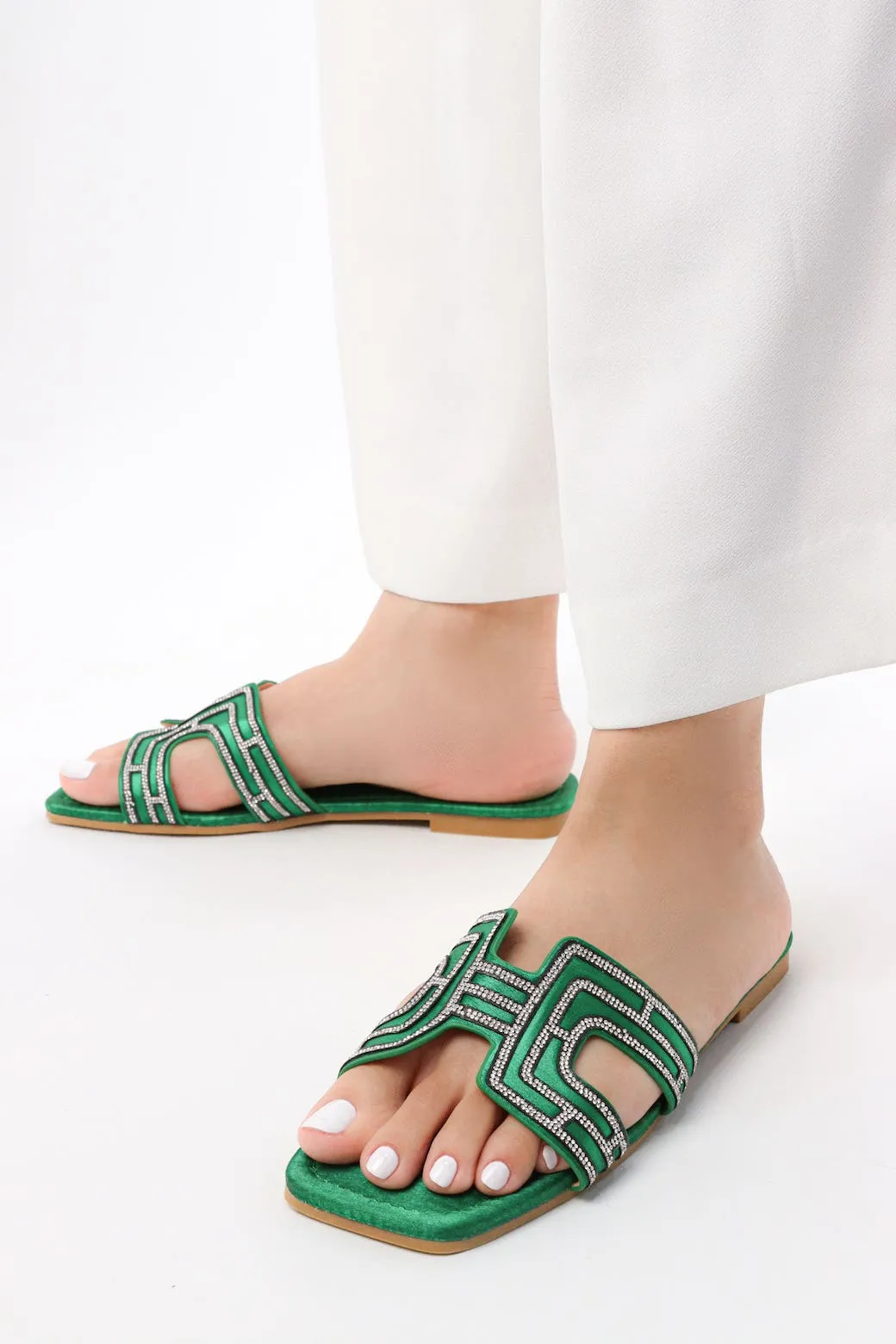 Viny - Women's Bling Flat Sandals