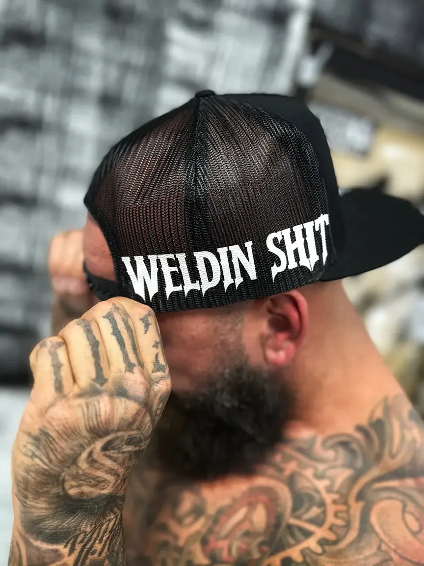 WELDIN SHIT SIDE STYLE BLACK HAT