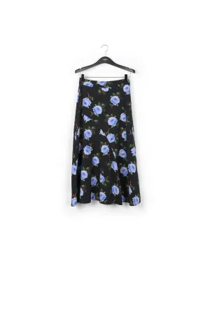 Wide midi skirt