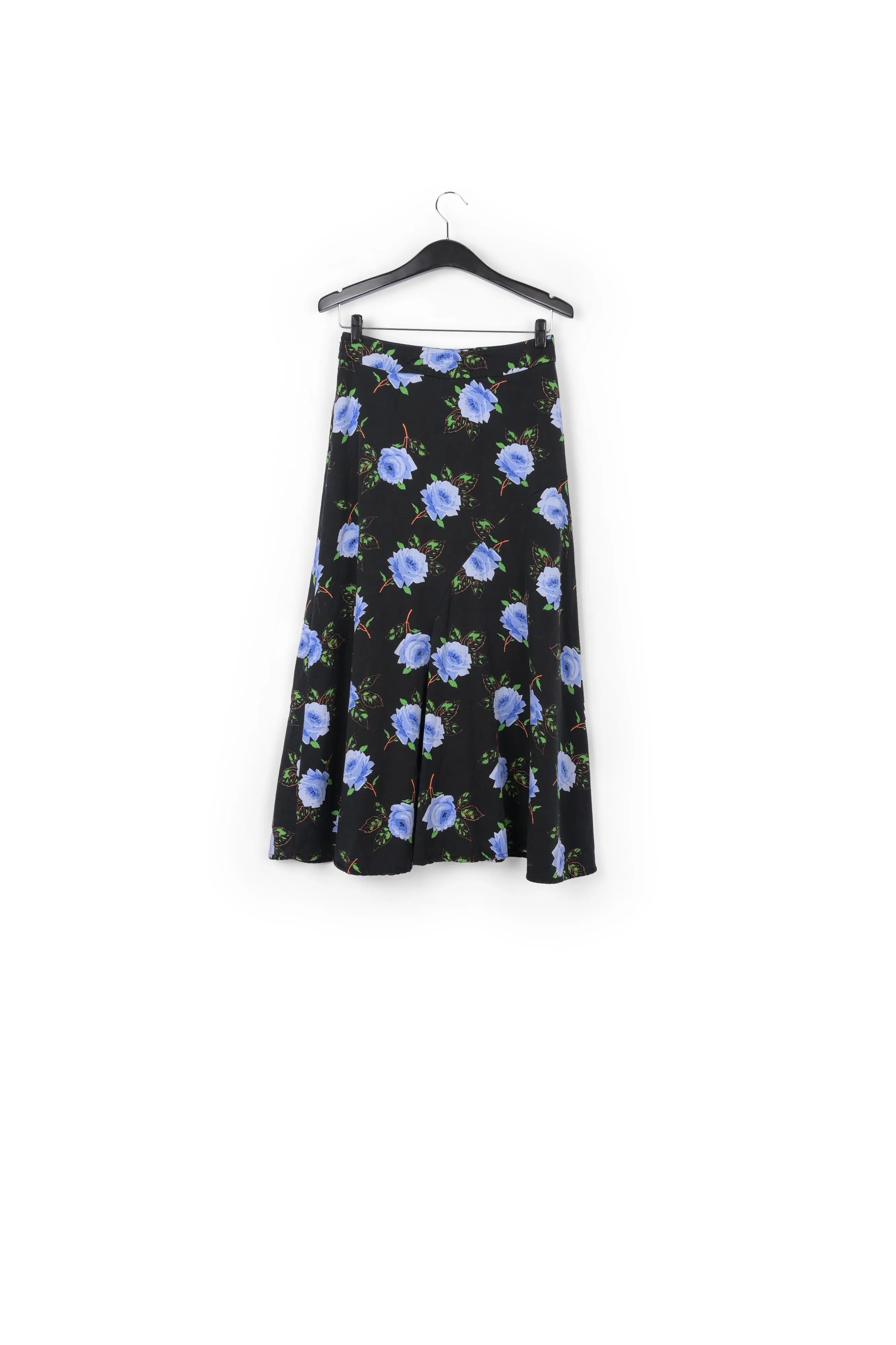 Wide midi skirt