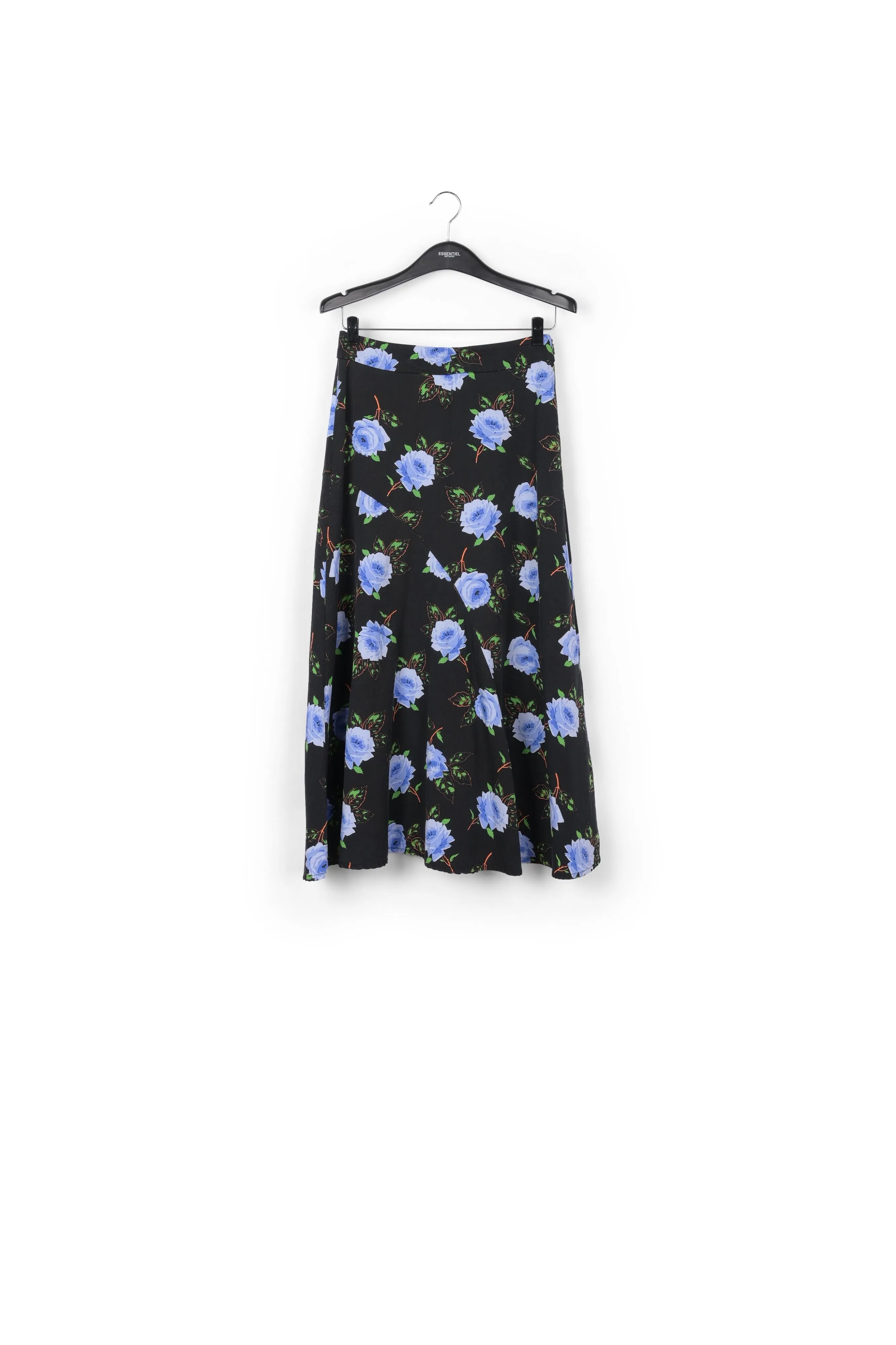 Wide midi skirt