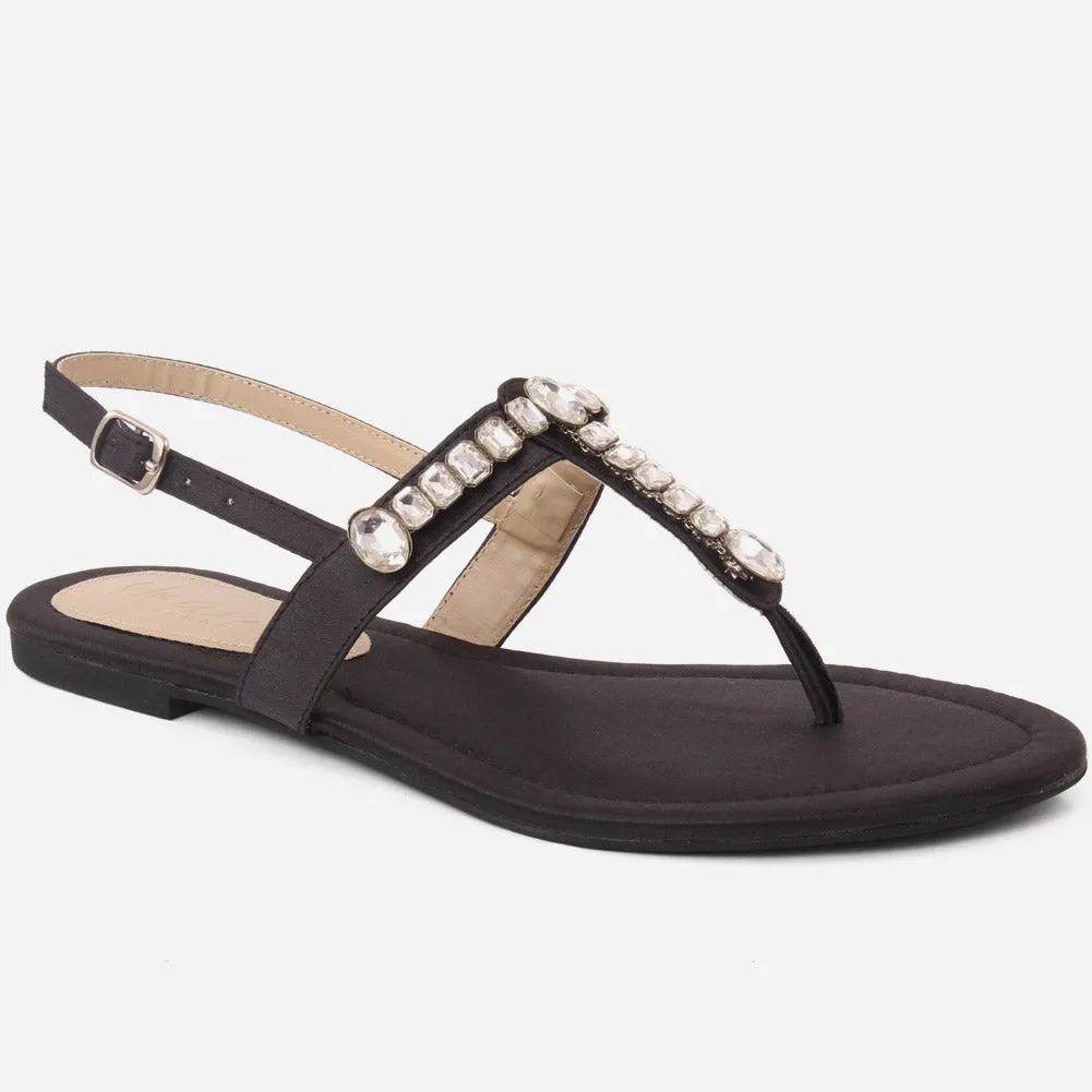 Women "KIA" Flat Heel Ankle Strap Sandals