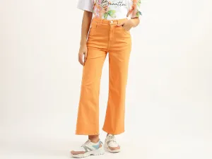 Women Solid Flared Fit Jeans