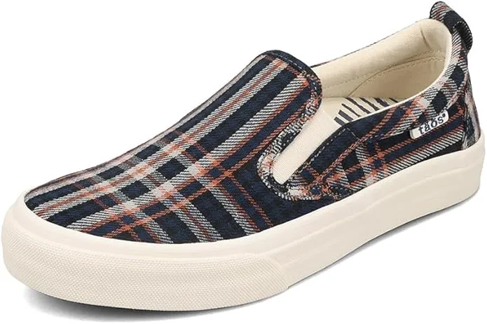Women's Taos Rubber Soul Slip-On Women's Sneaker - Blue Plaid