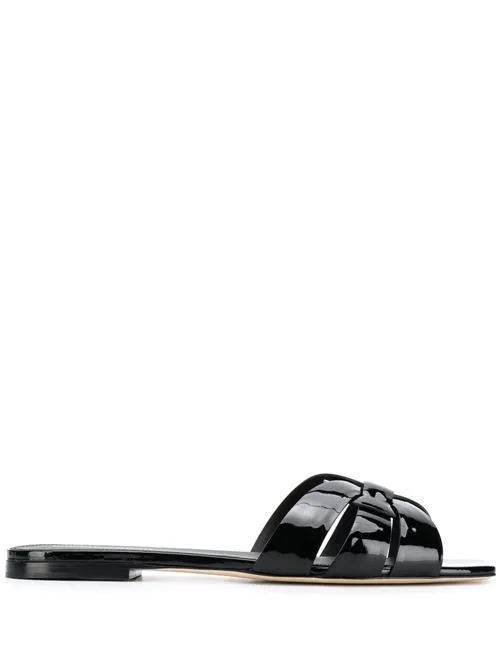 YVES SAINT LAURENT TRIBUTE NU PIEDS SANDALS MULES