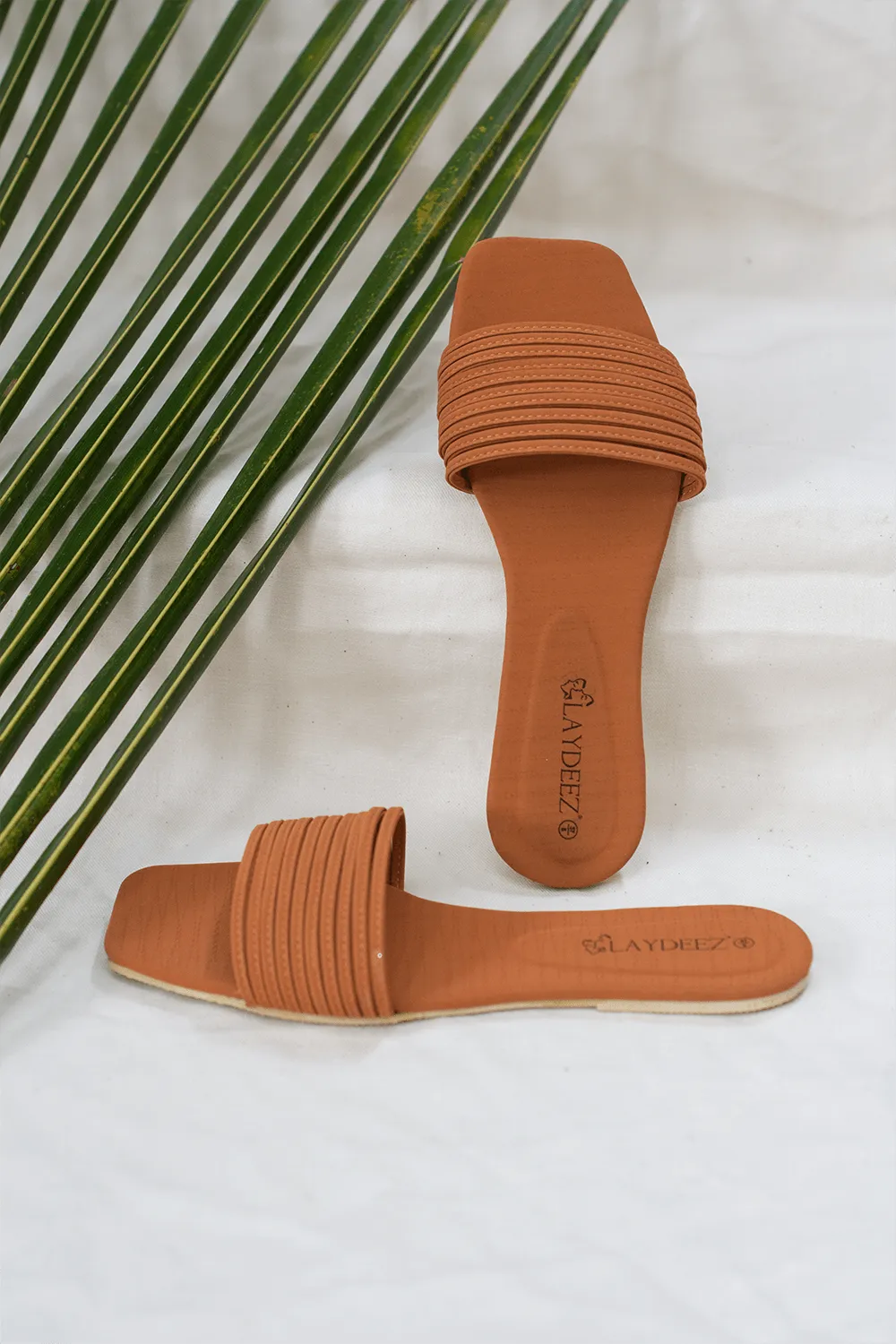 Zara Multi Strap Square Toe Sliders